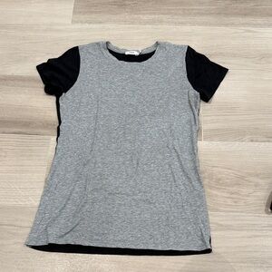 Vince black and grey soft pima cotton T shirt size small